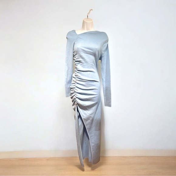 REVOLVE SAULEE- DAHLIA ASYMMETRICAL NECKLINE KNIT DRESS SIZE 4 - Picture 9 of 15